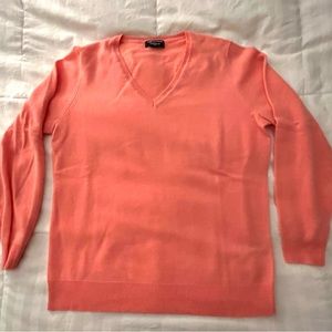 Lord and Taylor 100% Cashmere V-neck sweater sz XL